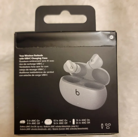 Beats by Dre earbuds, gray, added a pic of mine that are the same exact kind - Picture 3 of 6